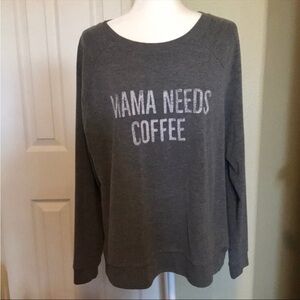 Grayson Threads Mama Needs Coffee Oversized Sweater
